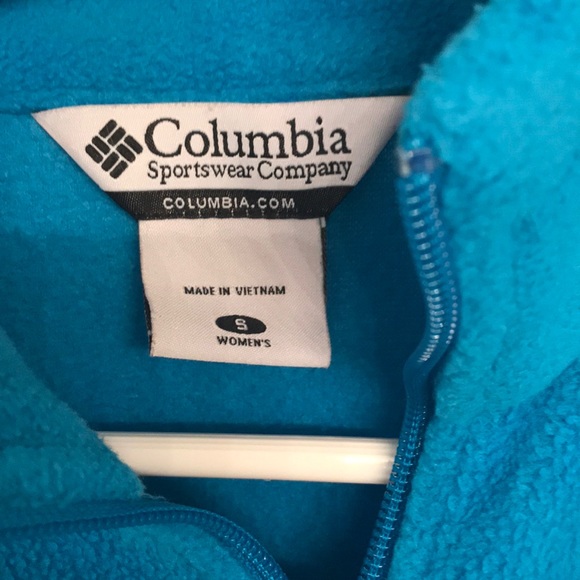 Women’s blue Columbia fleece jacket size S - Picture 3 of 4